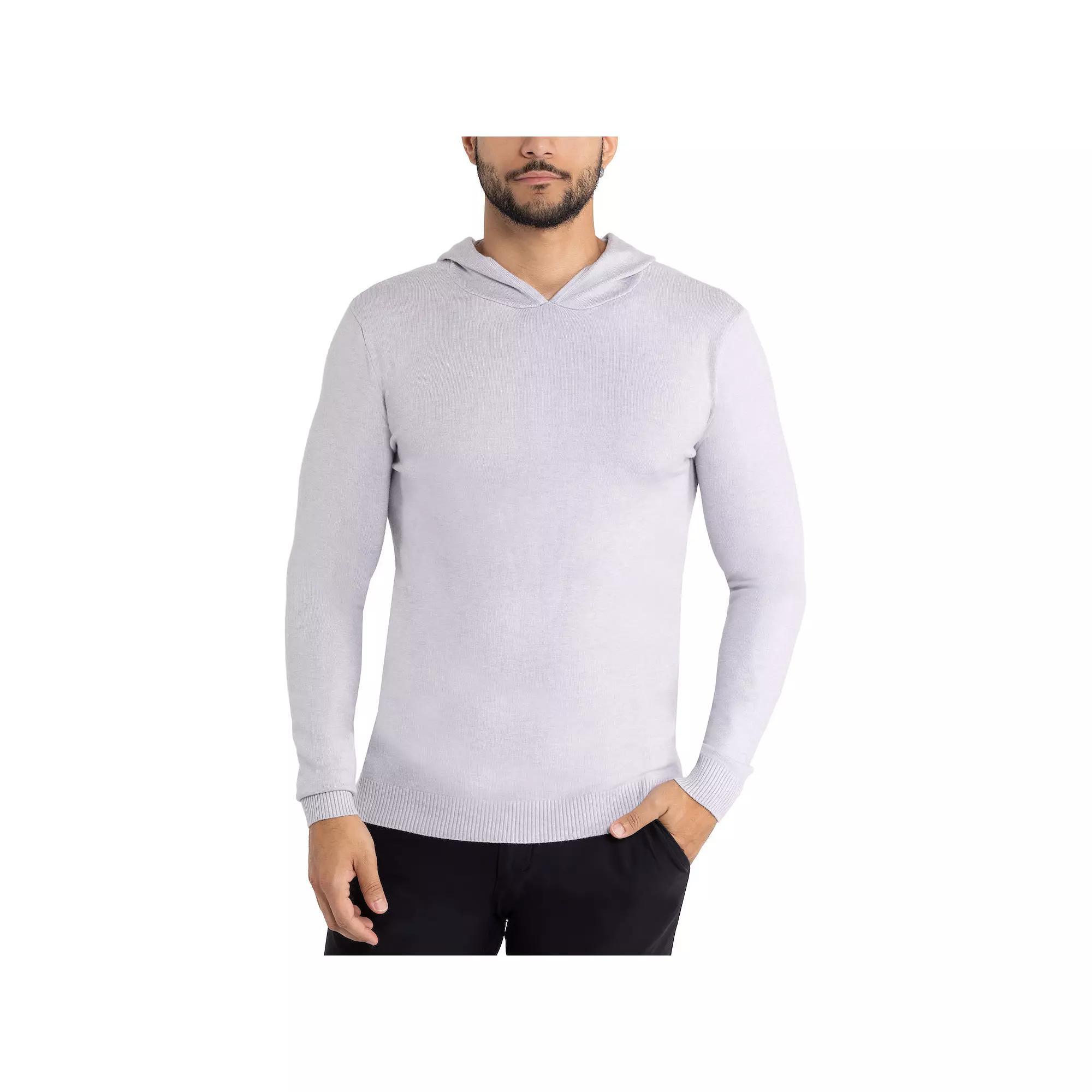 Men's Xray Slim-Fit Hooded Sweater, Size: Small, Light Grey Grey Product Image