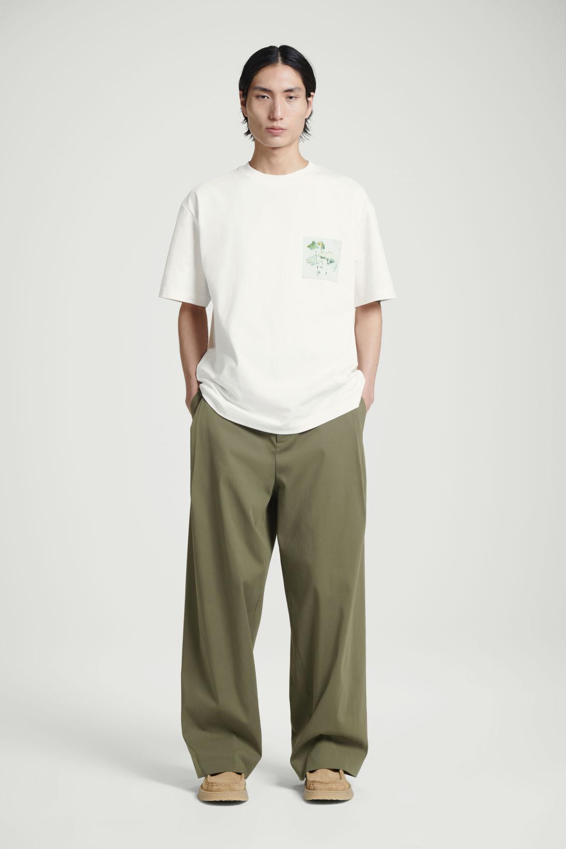 OVERSIZED BOTANICAL-PRINT COTTON T-SHIRT Product Image