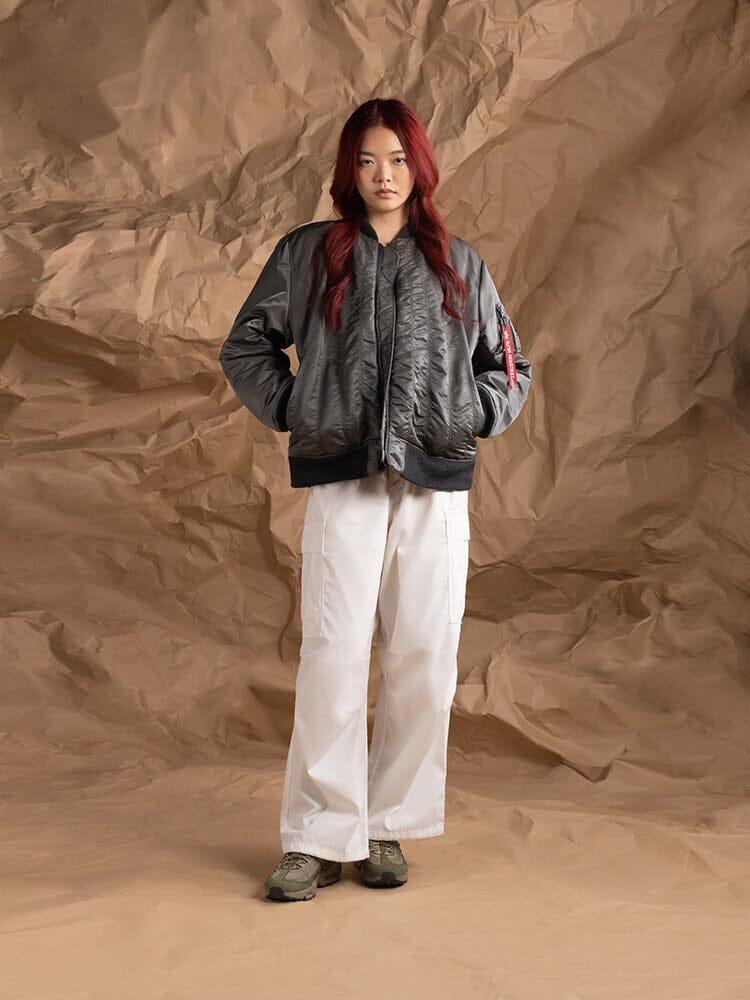 WOMEN'S MA-1 SHIRRING BOMBER JACKET Product Image