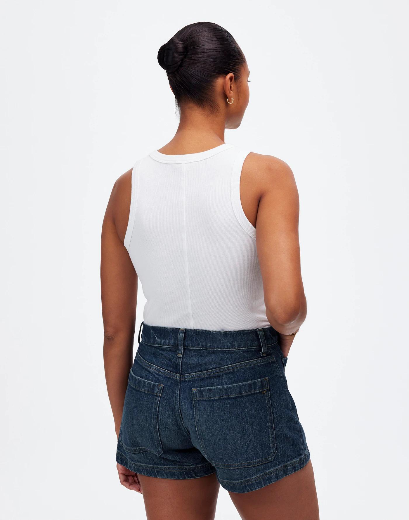 The Curvy Denim Emmett Short in Archbald Wash: Patch Pocket Edition Product Image