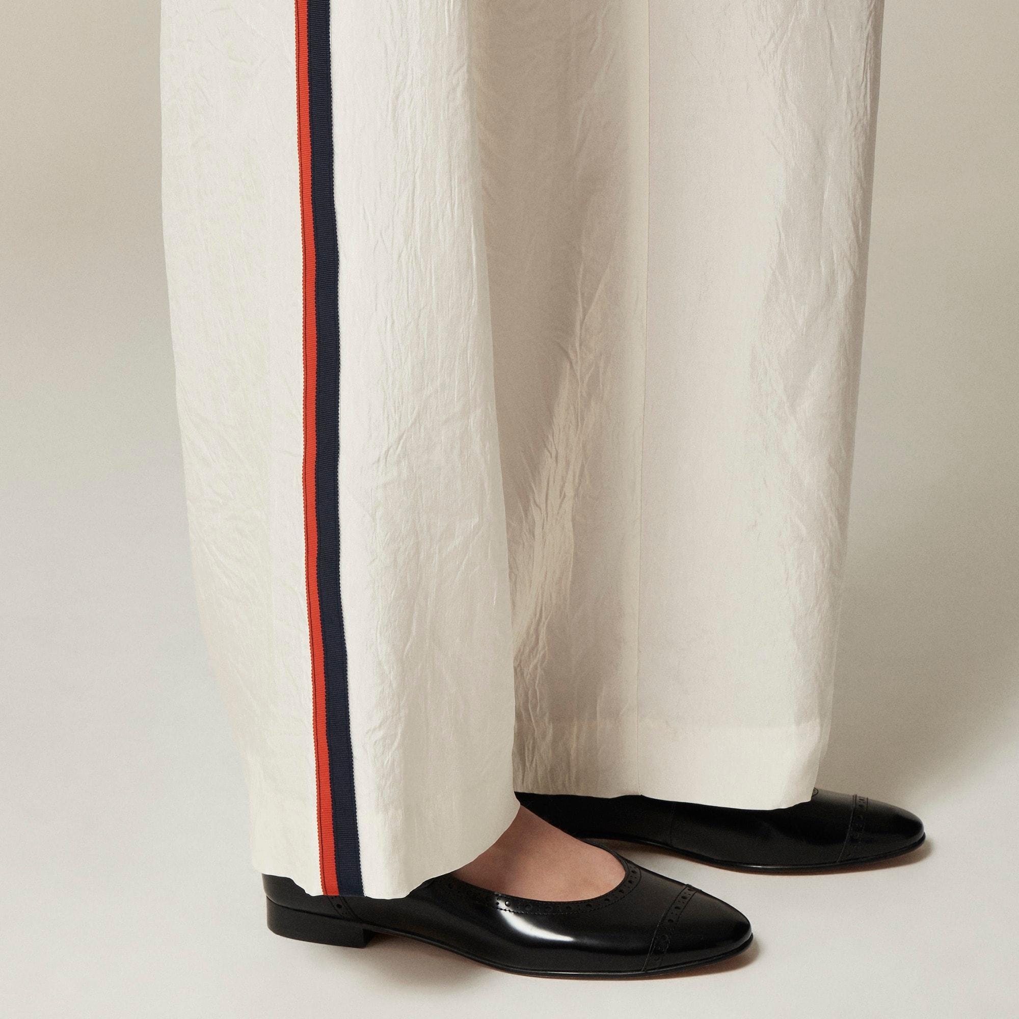 Stratus side-stripe pant in textured satin Product Image