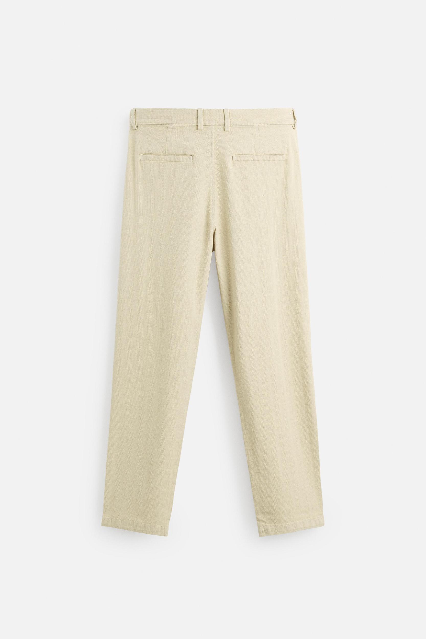 TEXTURED CHINO PANTS Product Image