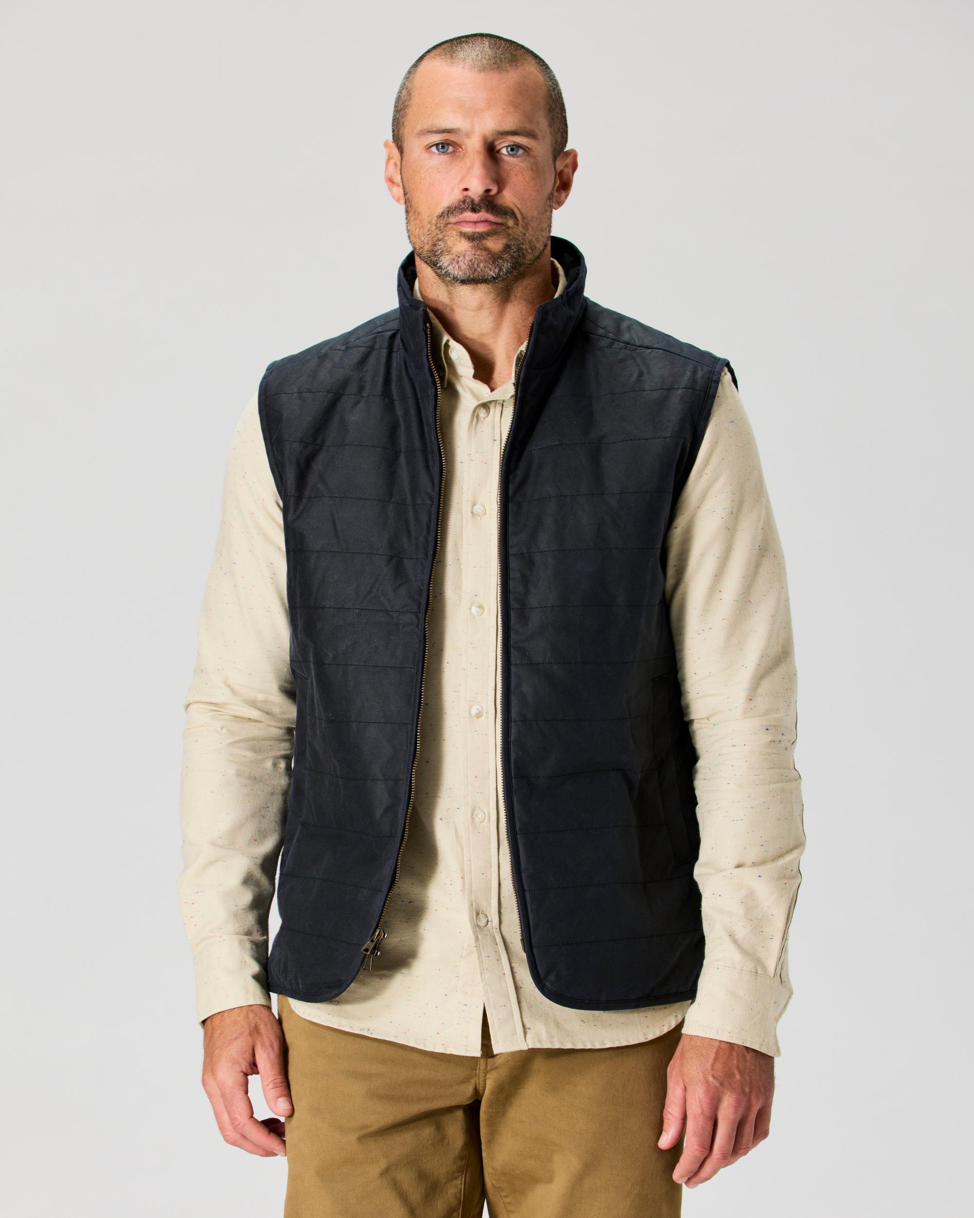 York Quilted Waxed Vest Product Image
