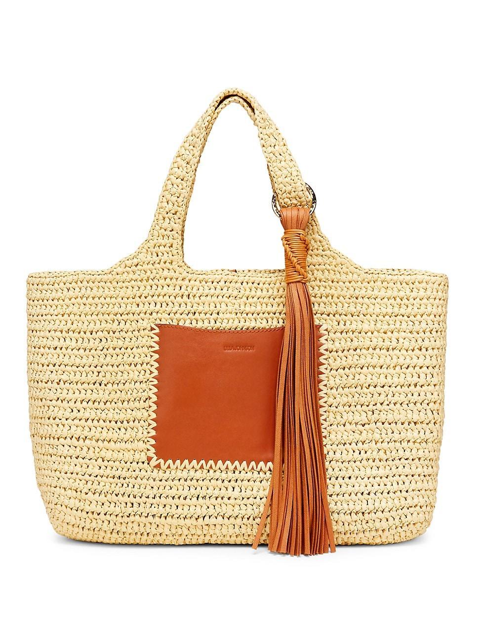 Womens Kamari Raffia Tote Bag Product Image