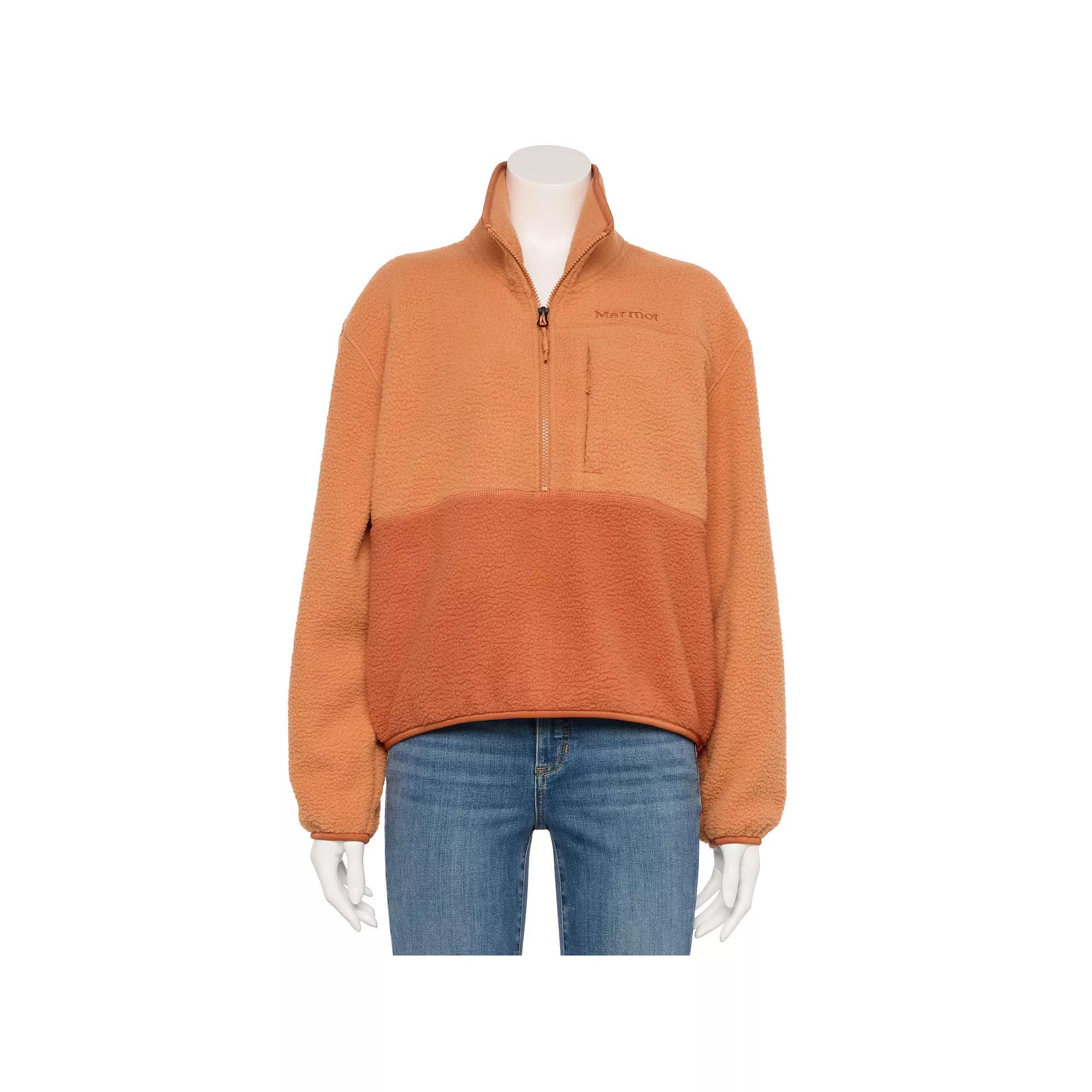 Women's Aros Half Zip Fleece Pullover, Size: Small, Sunburn Product Image