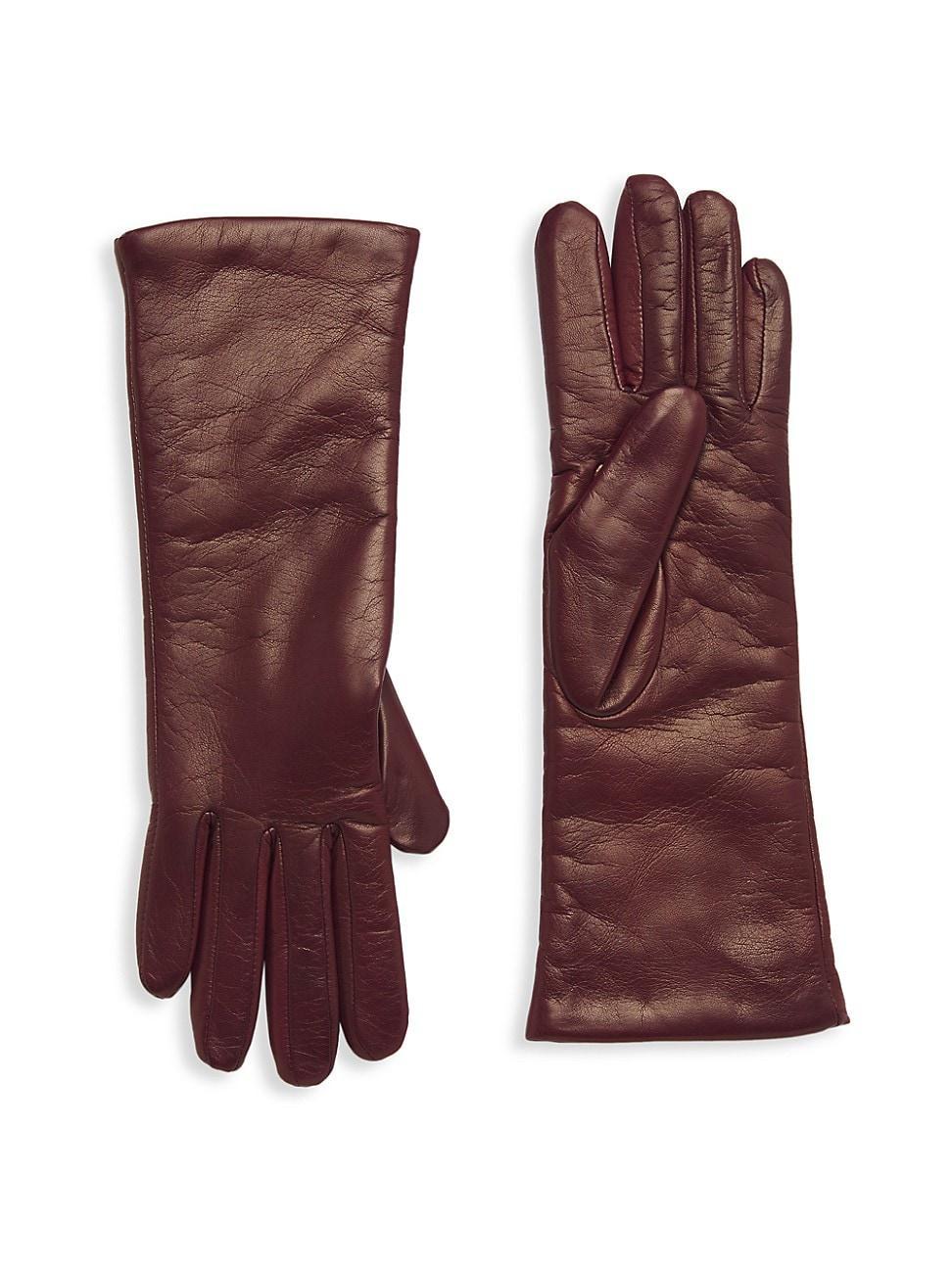 Womens COLLECTION Cashmere-Lined Leather Gloves Product Image