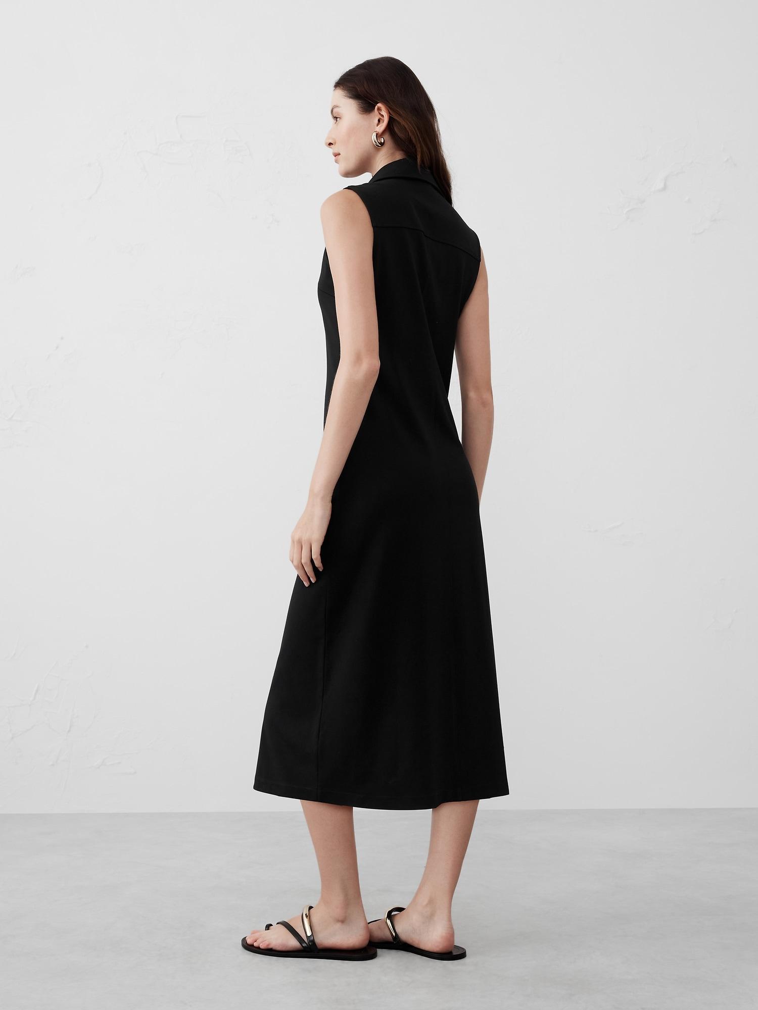 Button-Down Knit Shirtdress Product Image