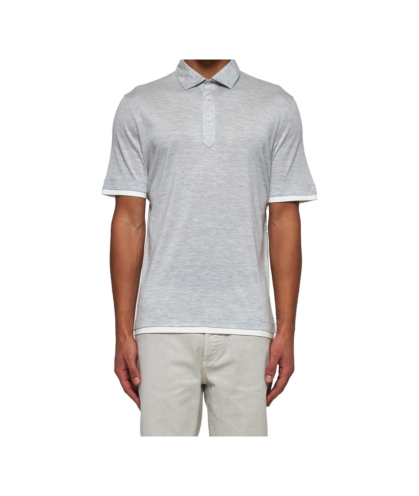 BRUNELLO CUCINELLI Polo Shirt In Beige Product Image