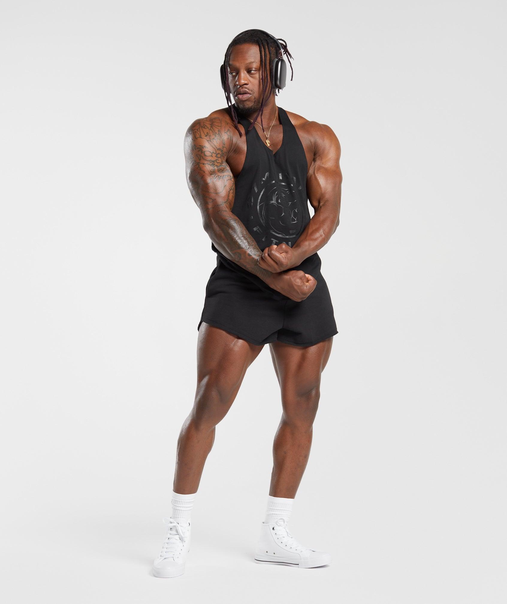 Gymshark Legacy Stringer - Black Male Product Image