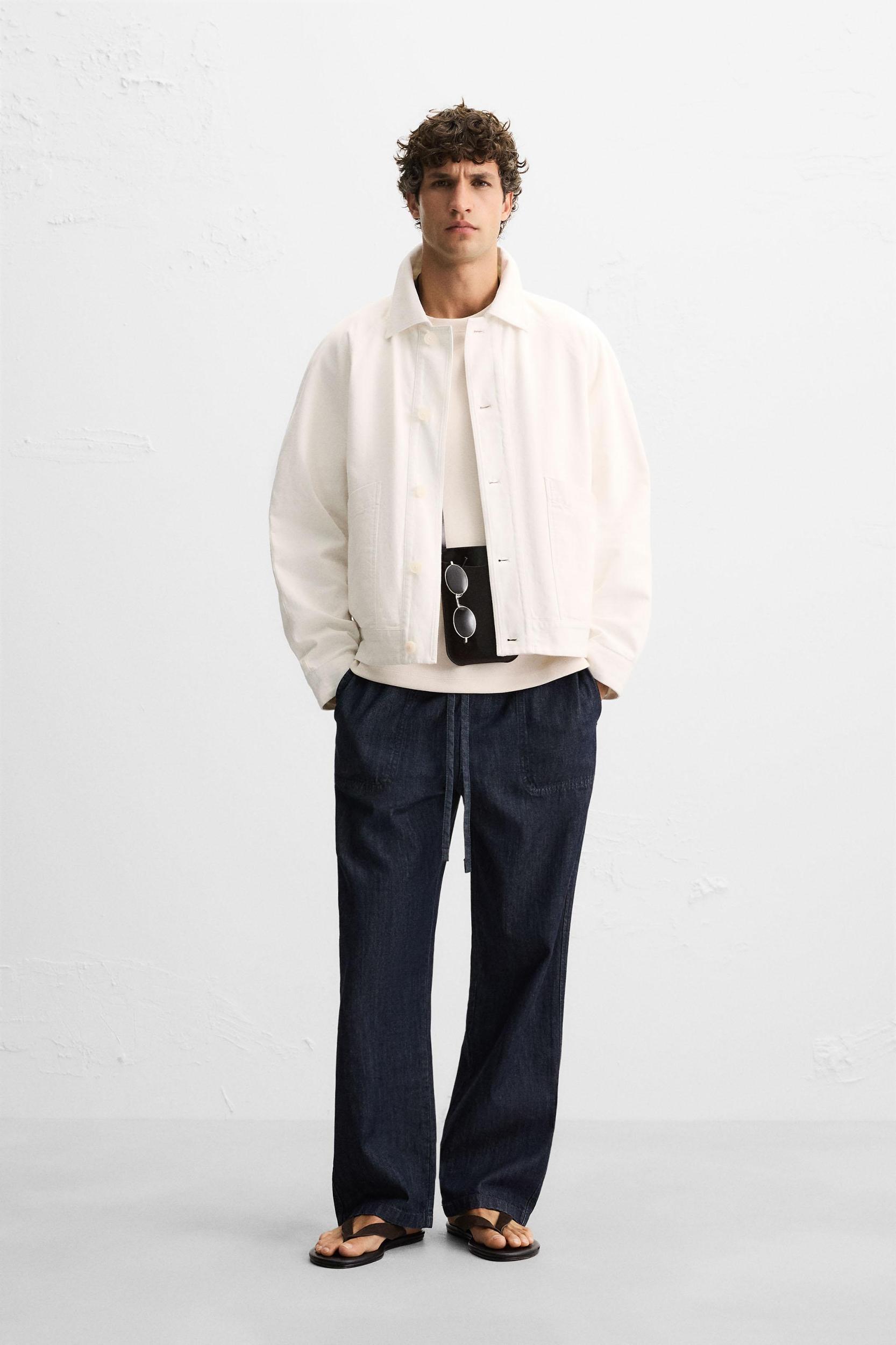 LINEN-COTTON JACKET Product Image