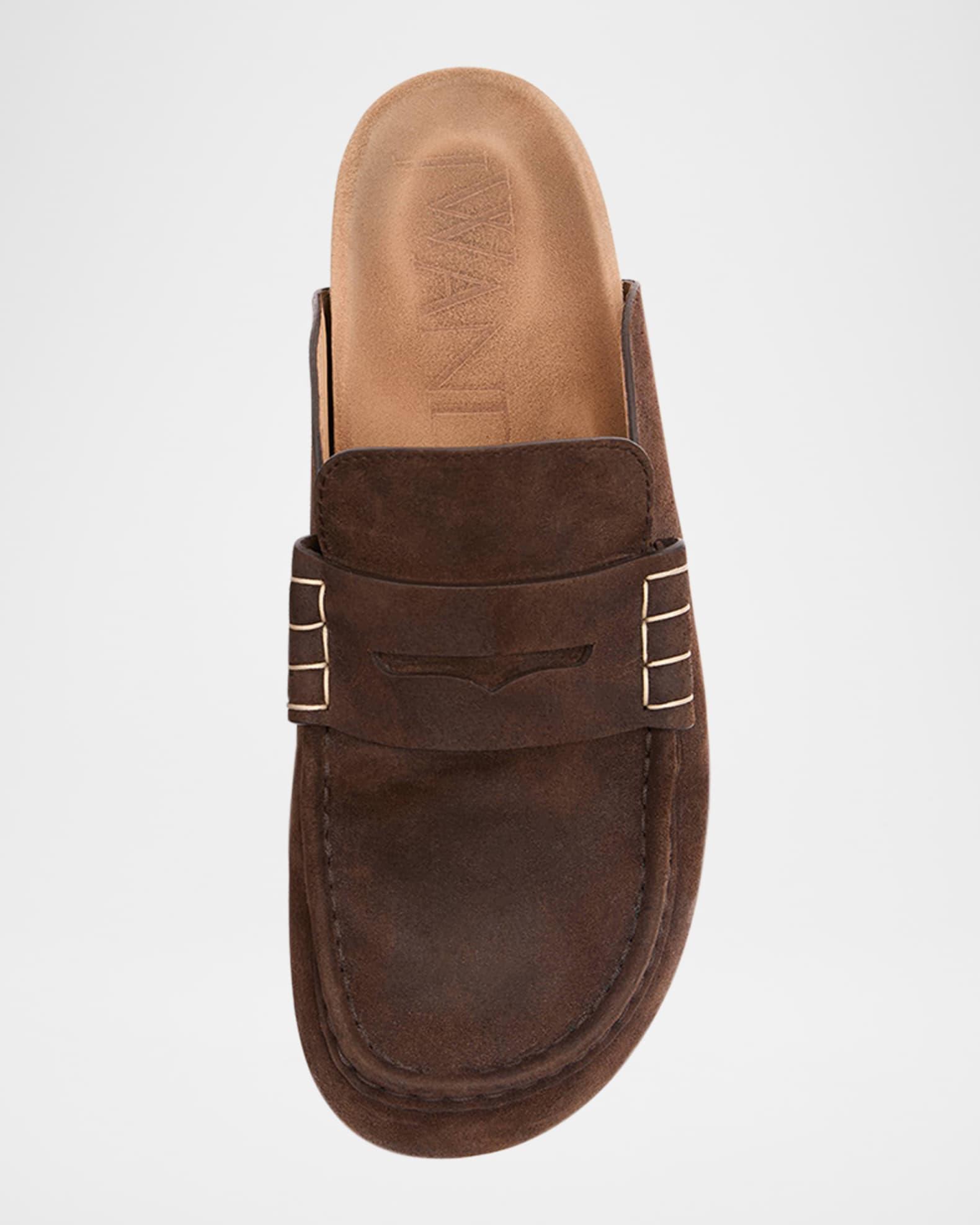 Stitch Suede Loafers Product Image