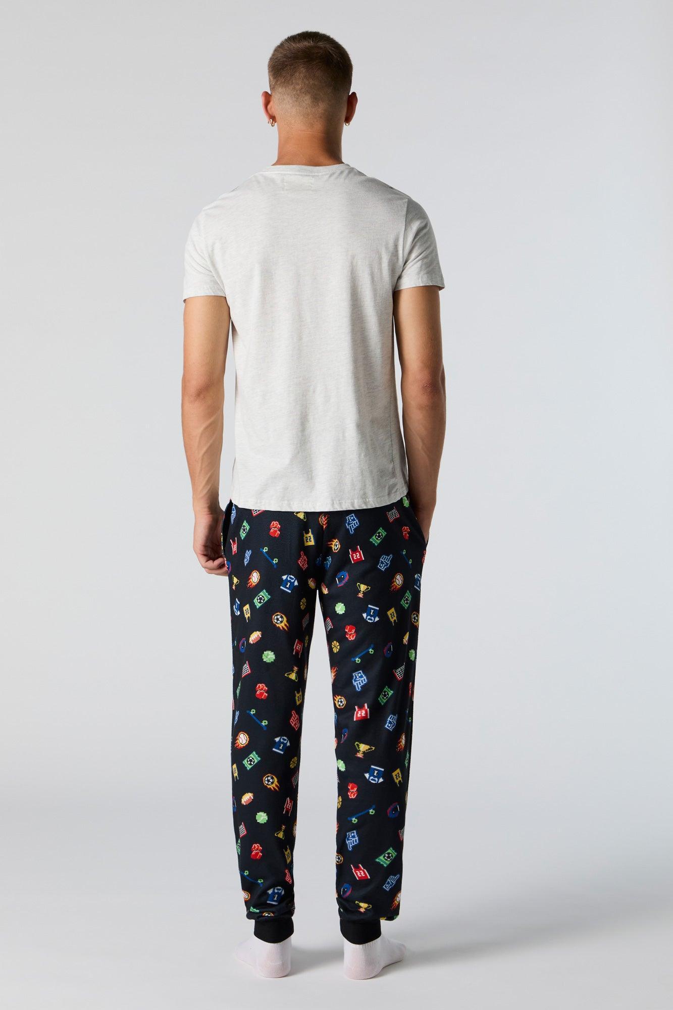 Printed Pajama Jogger Male Product Image