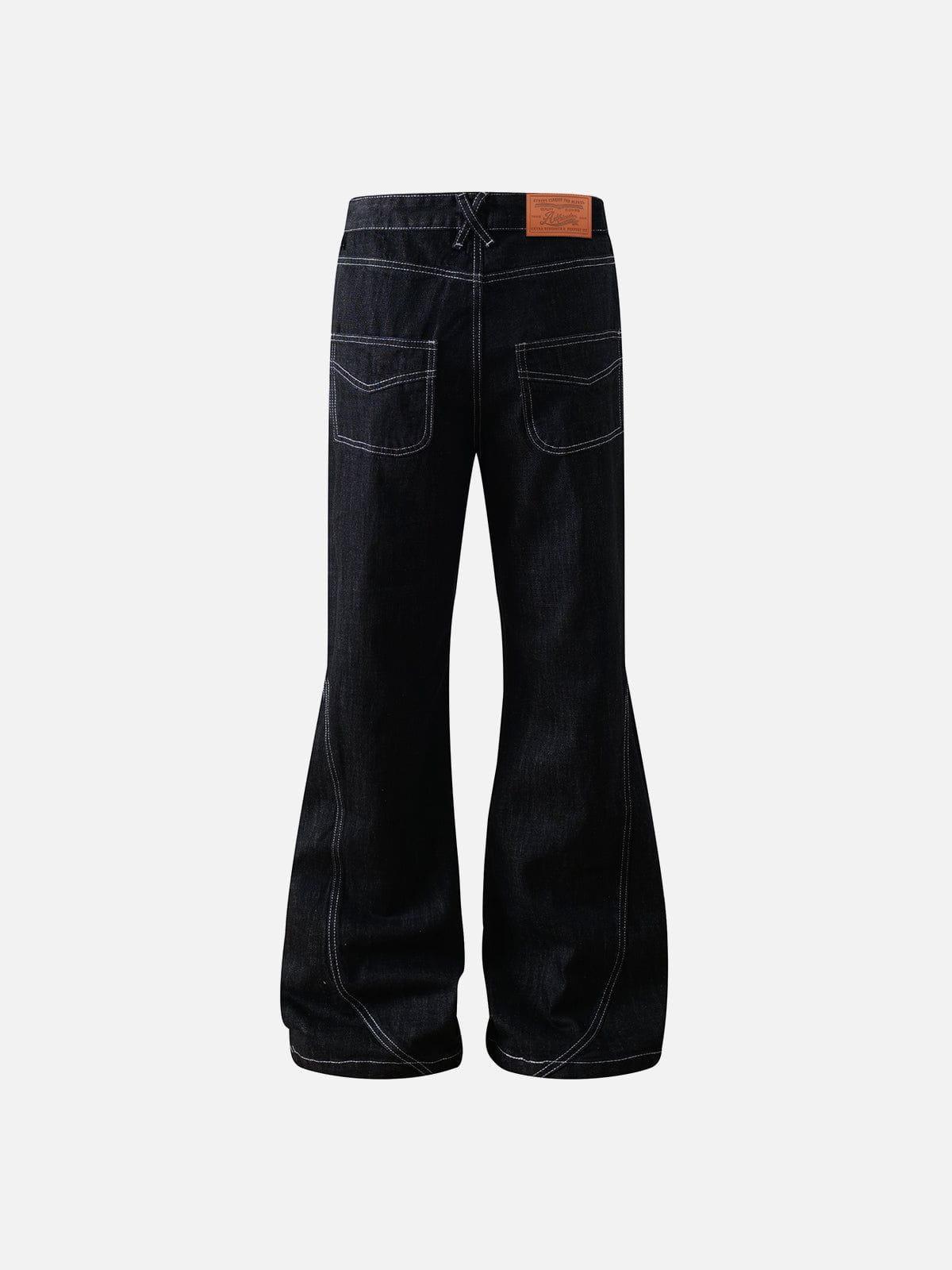 Aelfric Eden Lace Patchwork Flared Jeans Product Image