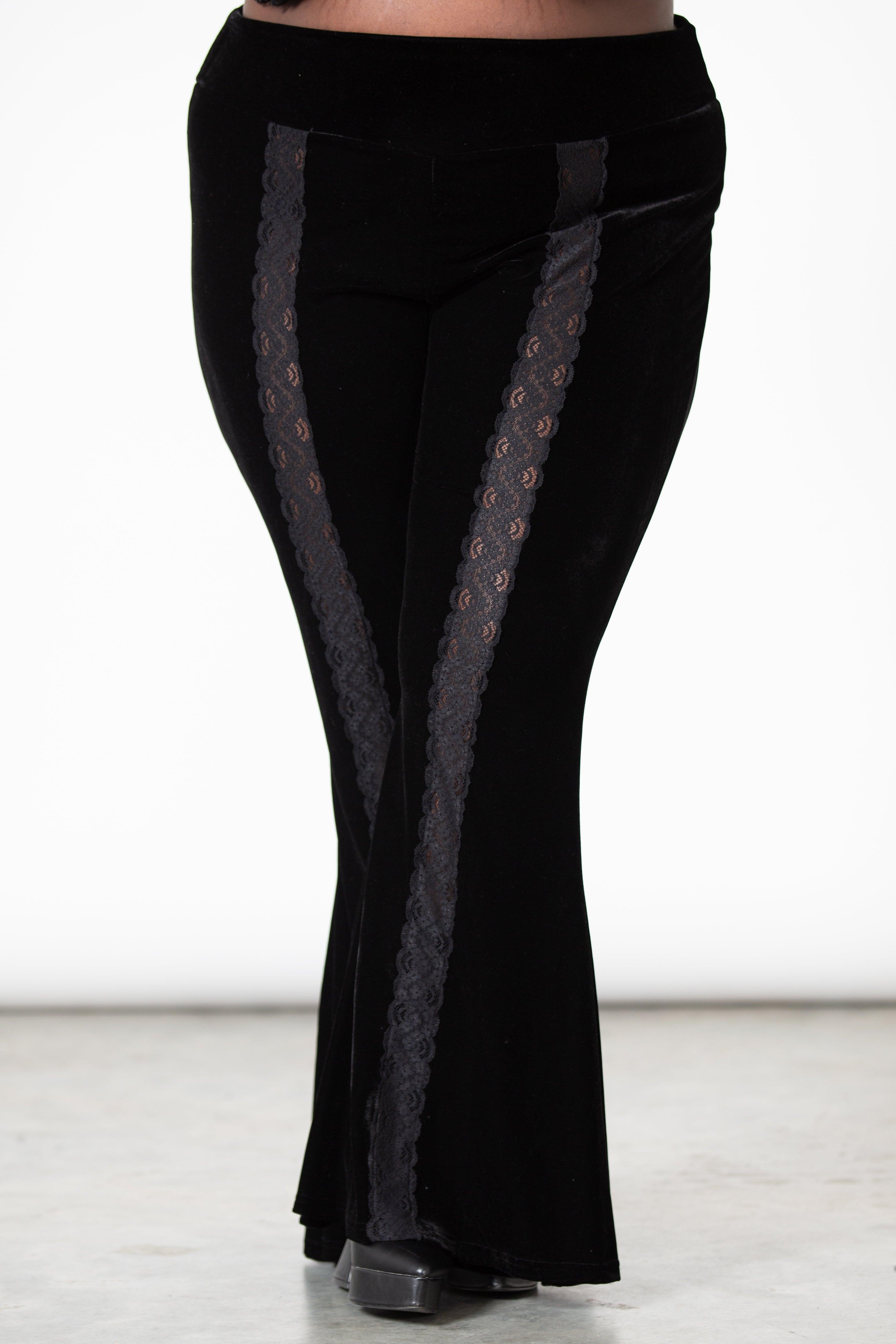 Verna Velvet Bell Bottoms [PLUS] Female Product Image