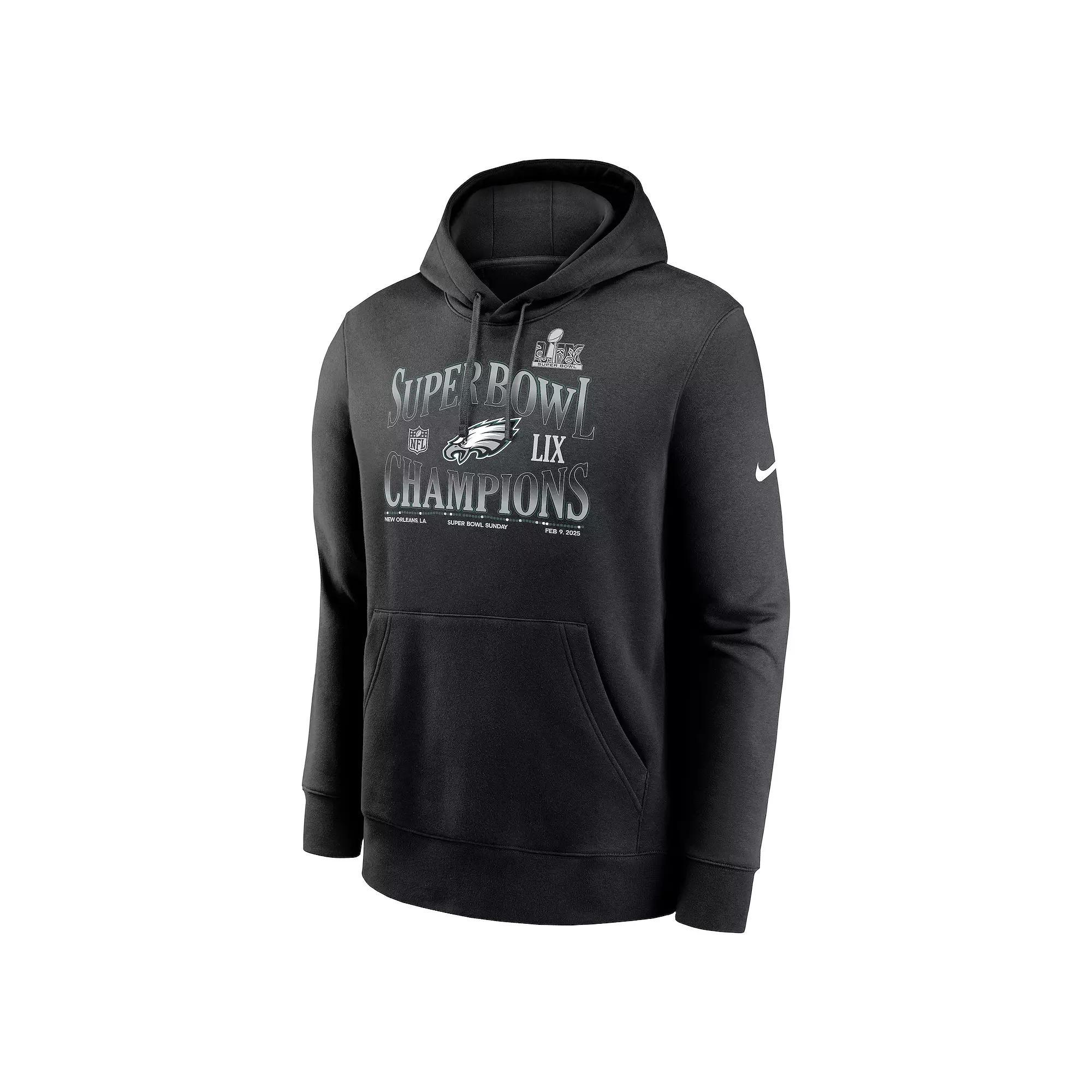 Mens Nike Philadelphia Eagles Super Bowl LIX Champions 90s Retro Hoodie Product Image