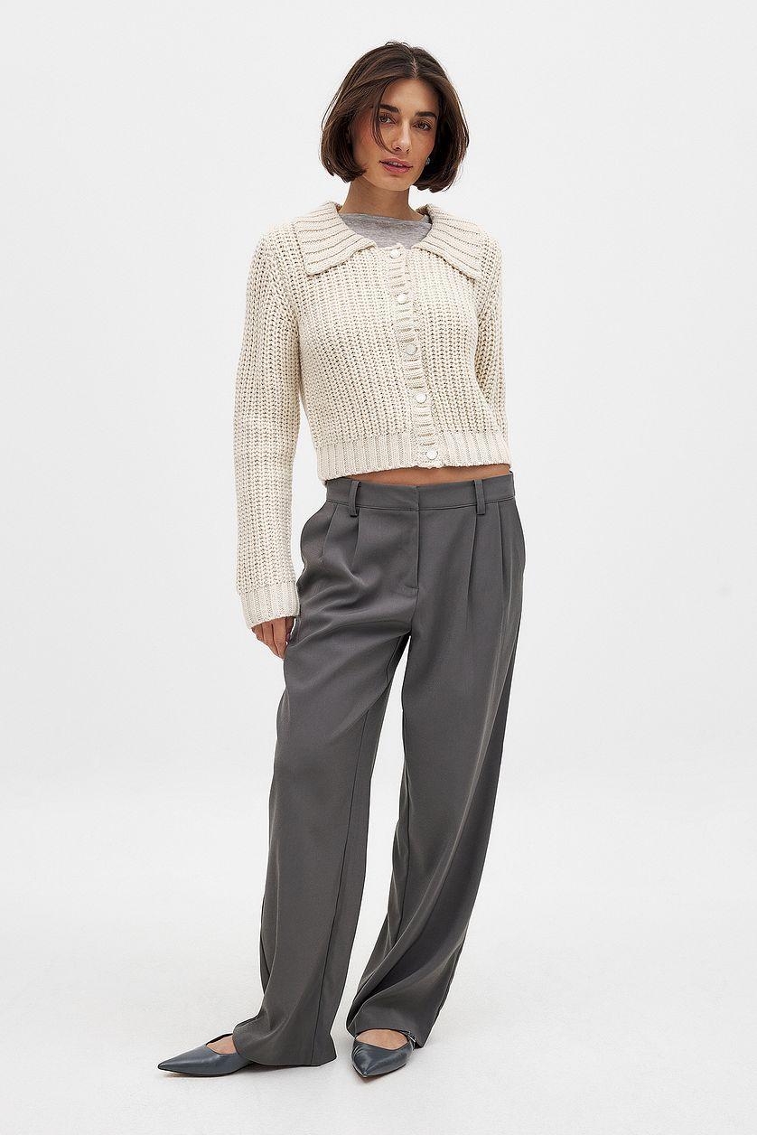 Knitted Cardigan Offwhite Product Image