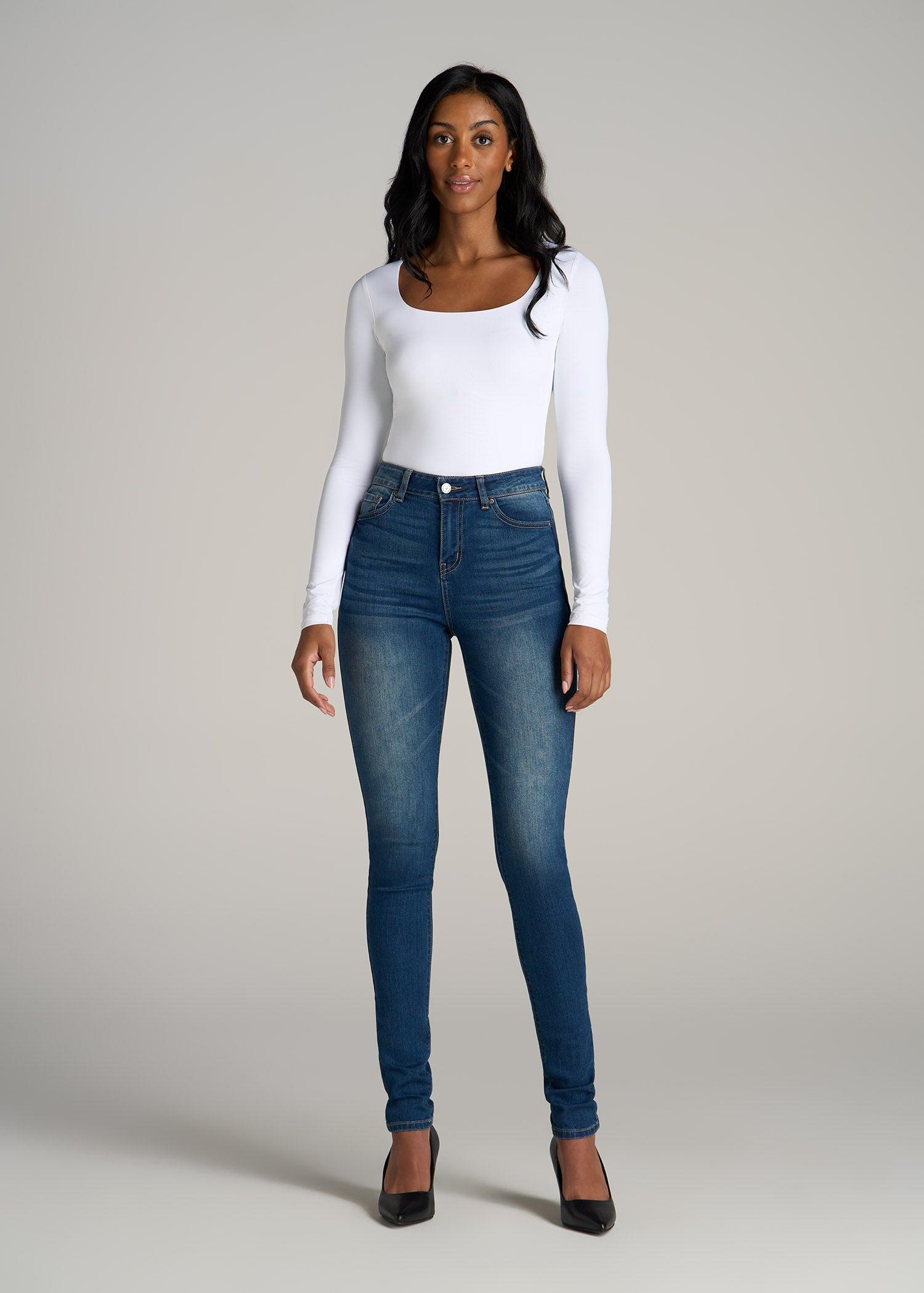 Georgia High-Rise Skinny Jeans for Tall Women in Classic Blue Female Product Image