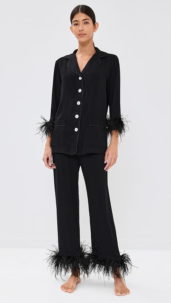 Sleeper Party Pajama Set with Double Feathers | Shopbop Product Image