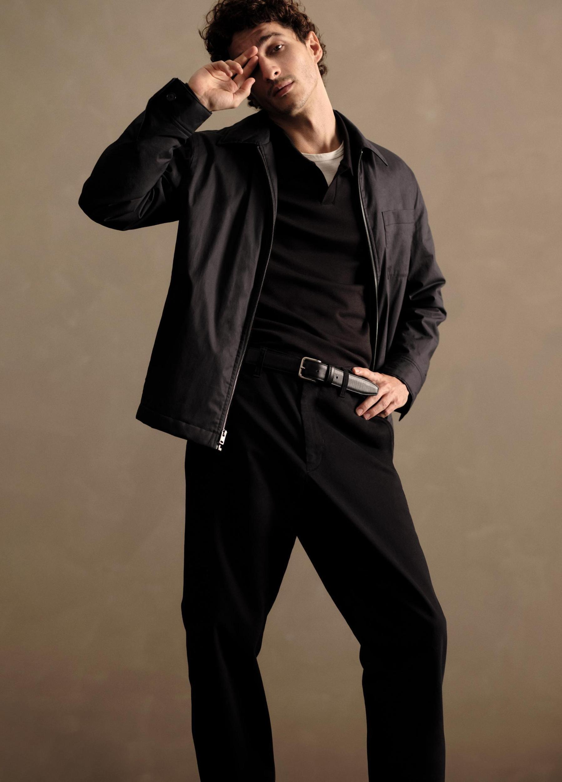 Quilted-Lined Cotton Sport Jacket Product Image