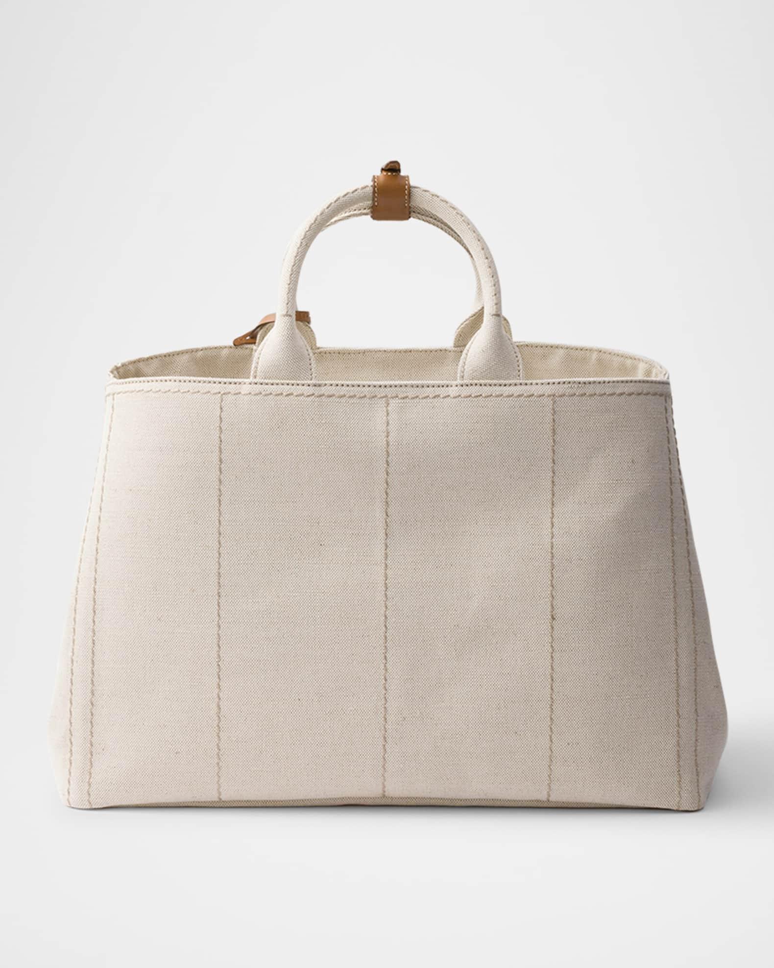 Linen-Blend Top Bag Product Image