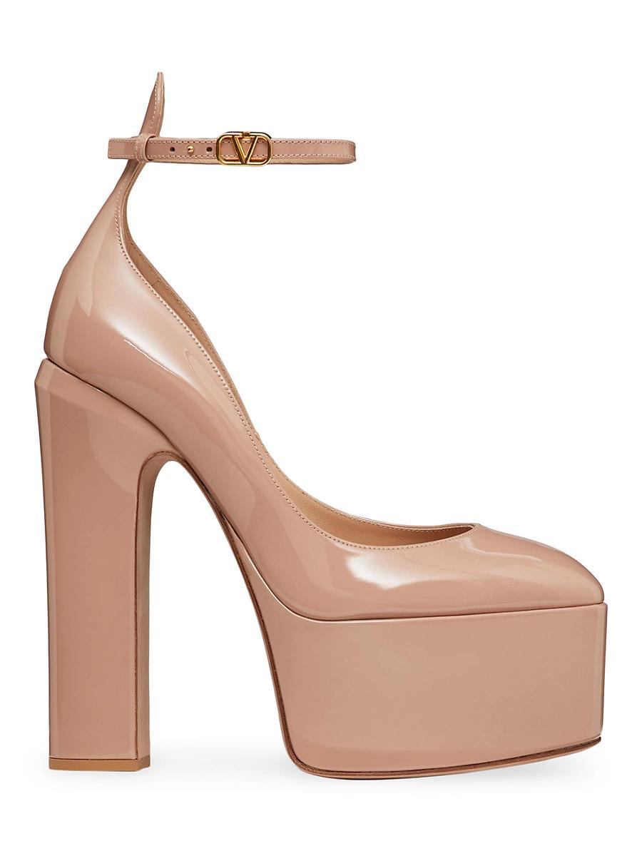 Womens Tan-Go Platform Pumps in Patent Leather Product Image