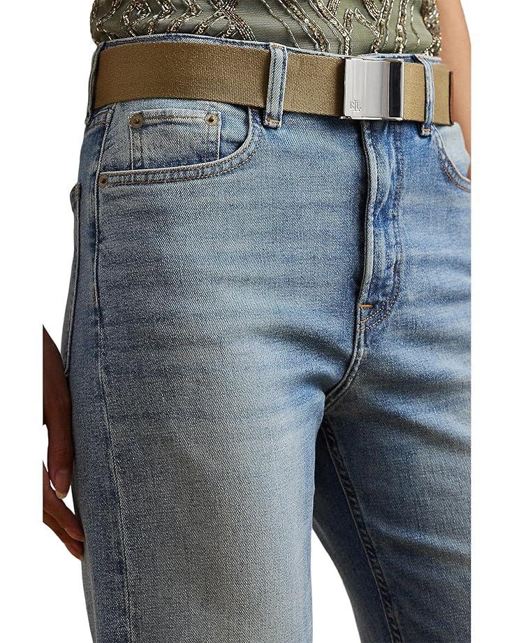 High-rise Pleated Wide-leg Jeans Product Image