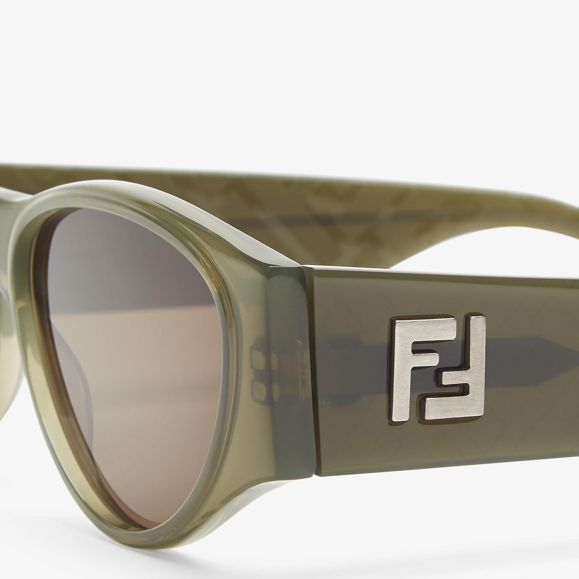 FF SquaredKhaki green acetate sunglasses Product Image