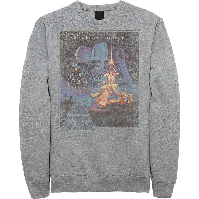 Mens Star Wars Faded VHS Cover Fleece Sweatshirt Product Image