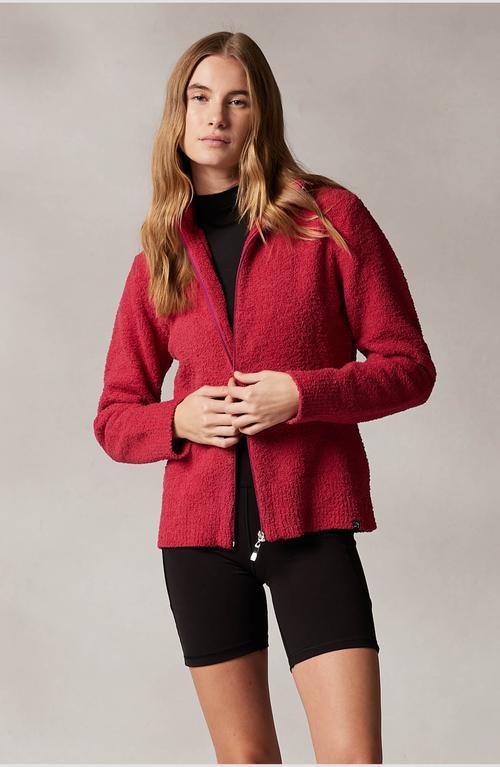 Kashwere Apparel Womens Full Zip Sweater in Raspberry at Nordstrom, Size X-Large Product Image