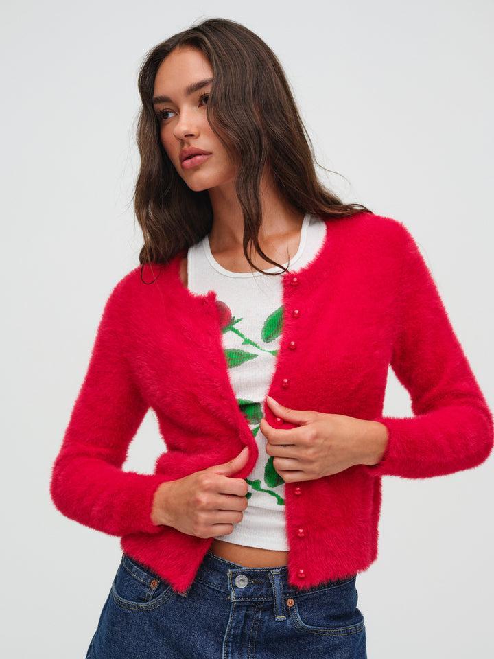 Belinda Cardigan — Red Product Image