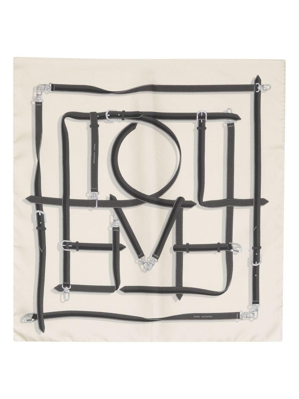 Clasp Belt silk scarf Product Image