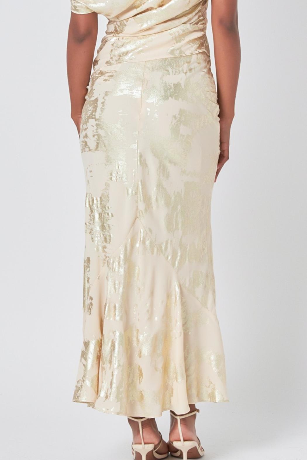 Foil Maxi Skirt Product Image