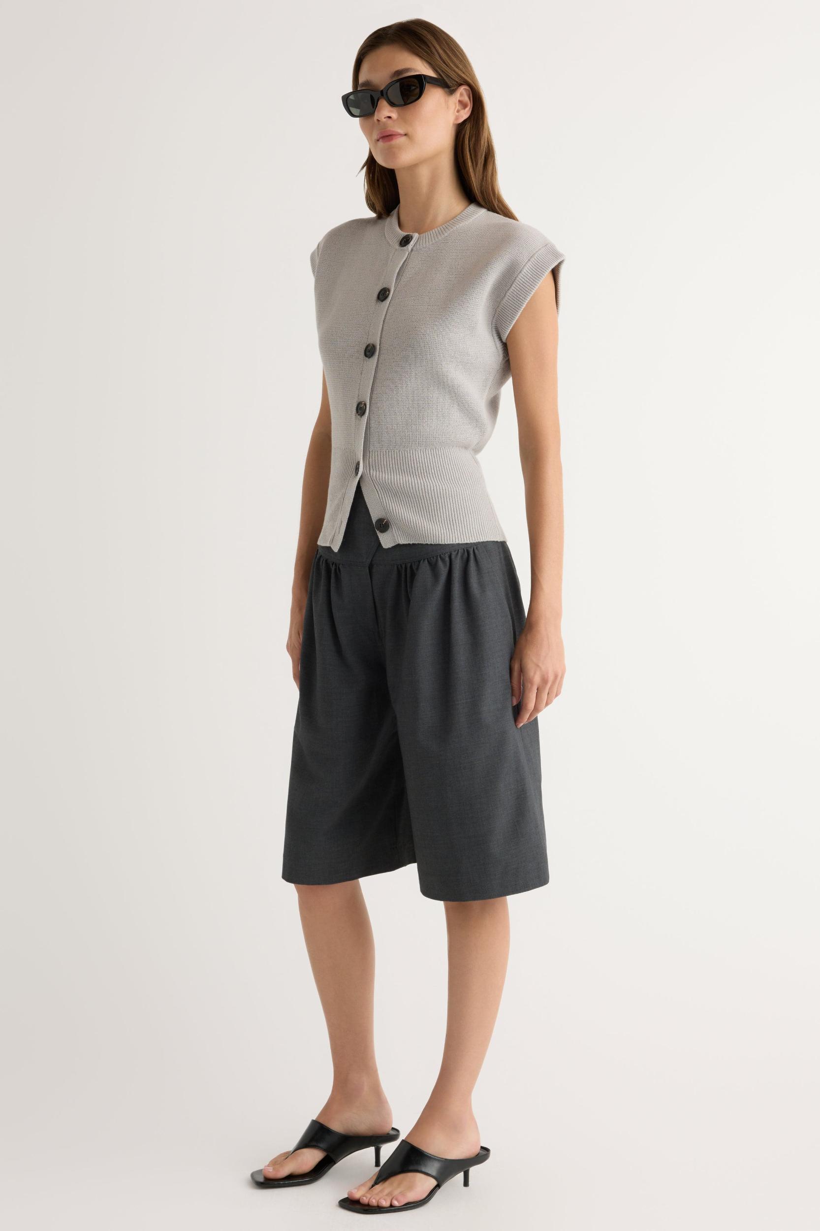 Solea Button Knit Vest Product Image