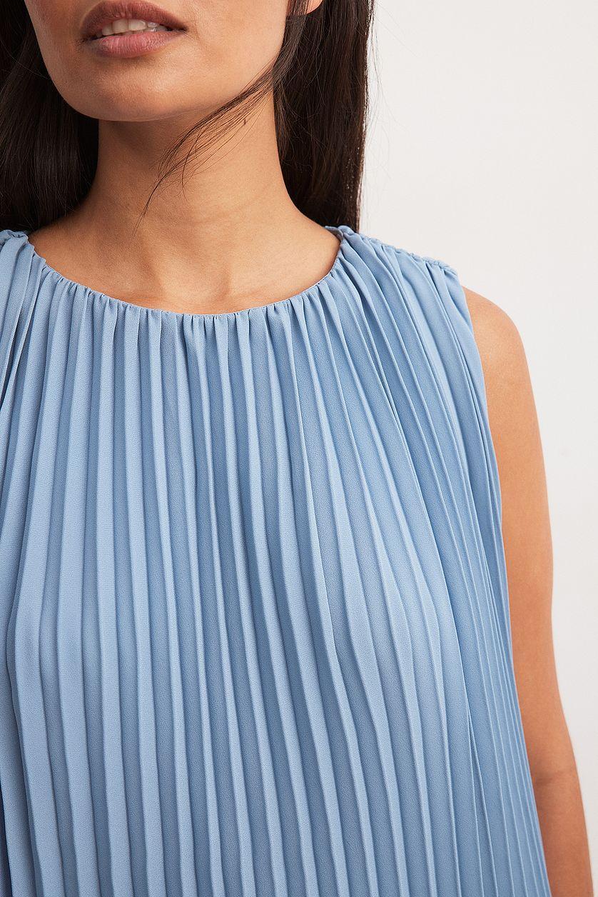 Sleeveless Plisse Mini Dress Product Image