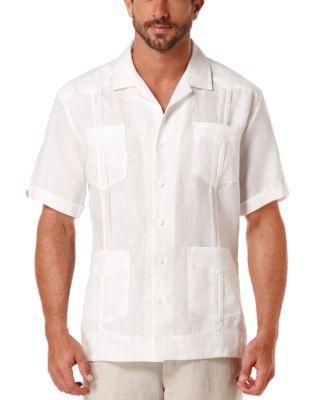 Cubavera Mens 100% Linen Short Sleeve 4 Pocket Guayabera Shirt Product Image