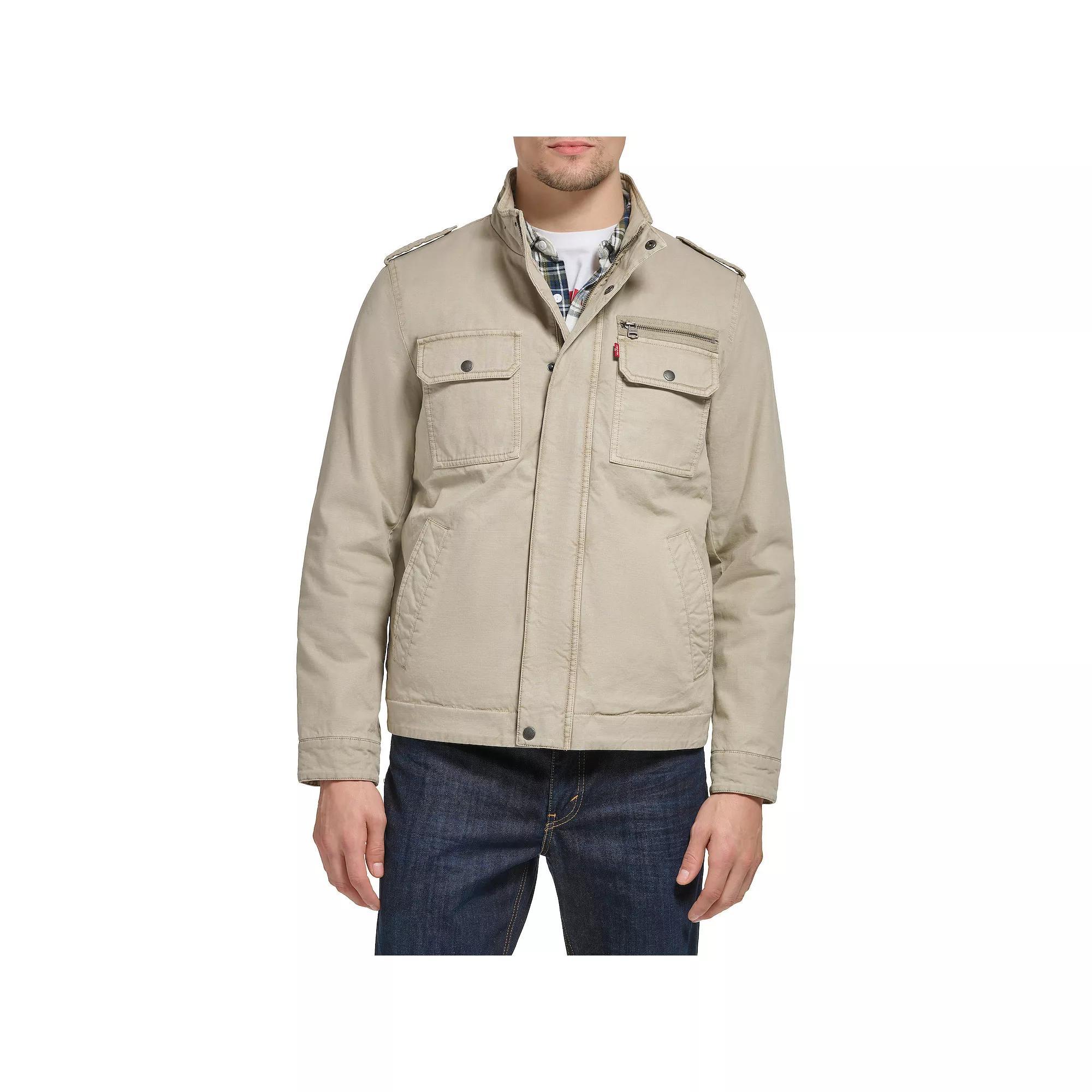 Men's Levi's® Cotton Filled Military Jacket, Size: Large, Grey Product Image