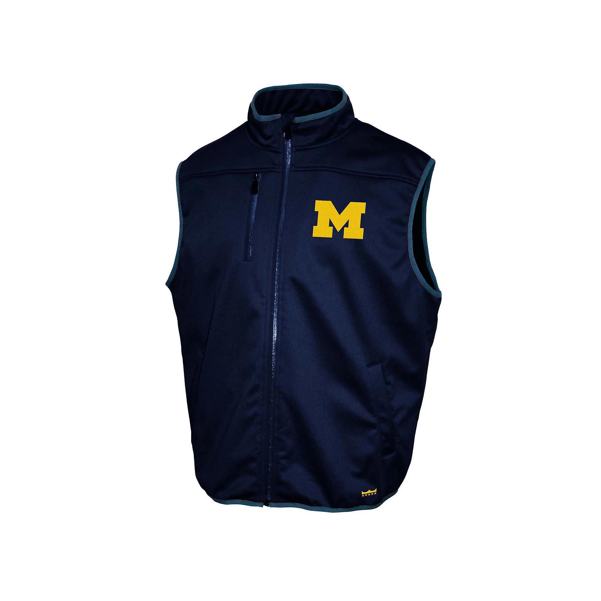 Men's Michigan Wolverines Zip Up Softshell Vest,  Product Image