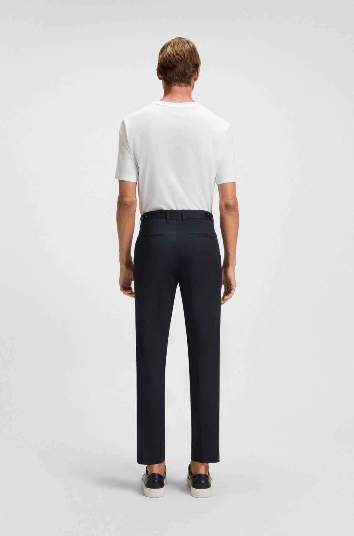 Formal trousers in comfort-stretch cotton Product Image
