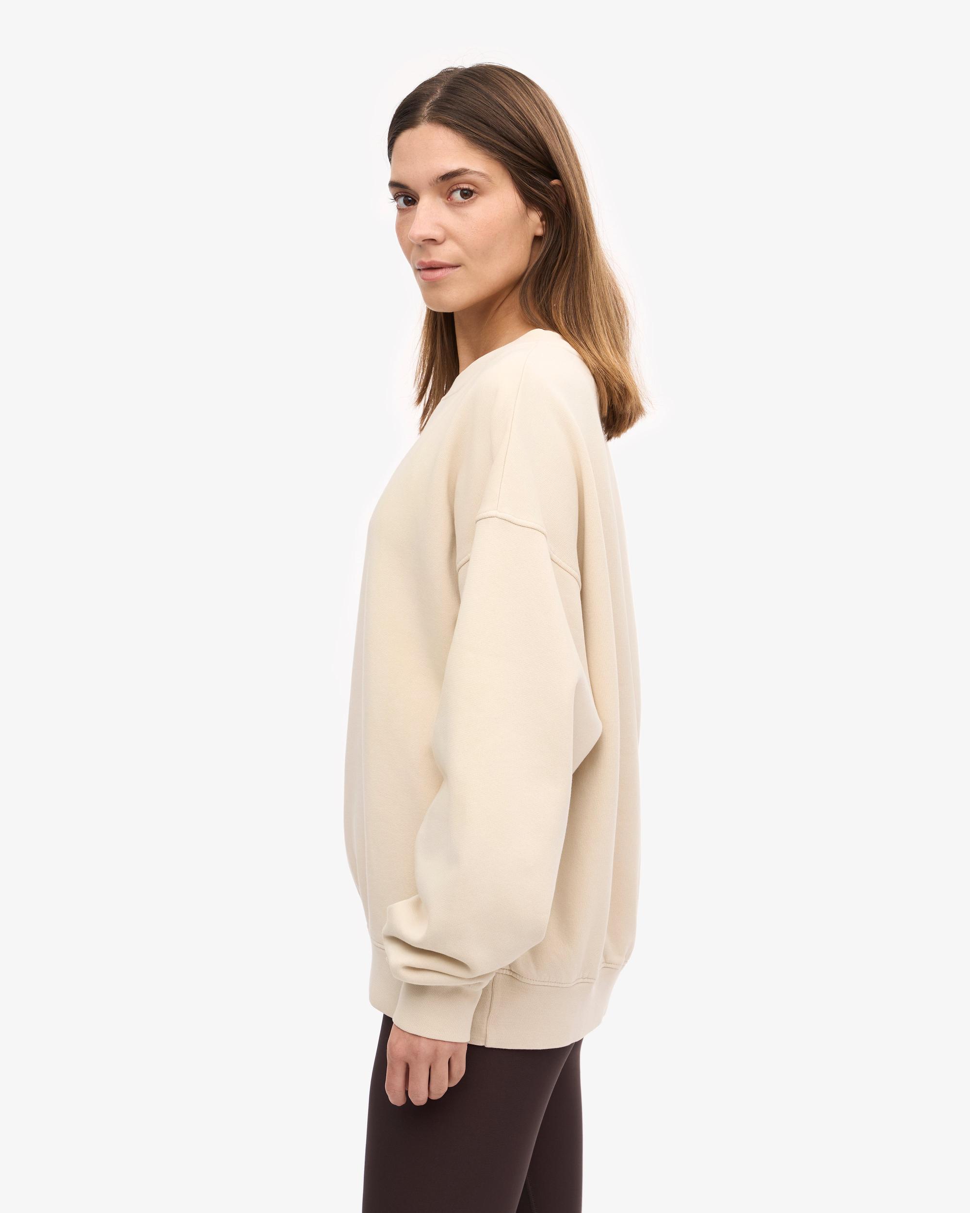 Organic Oversized Crew - Ivory White Product Image
