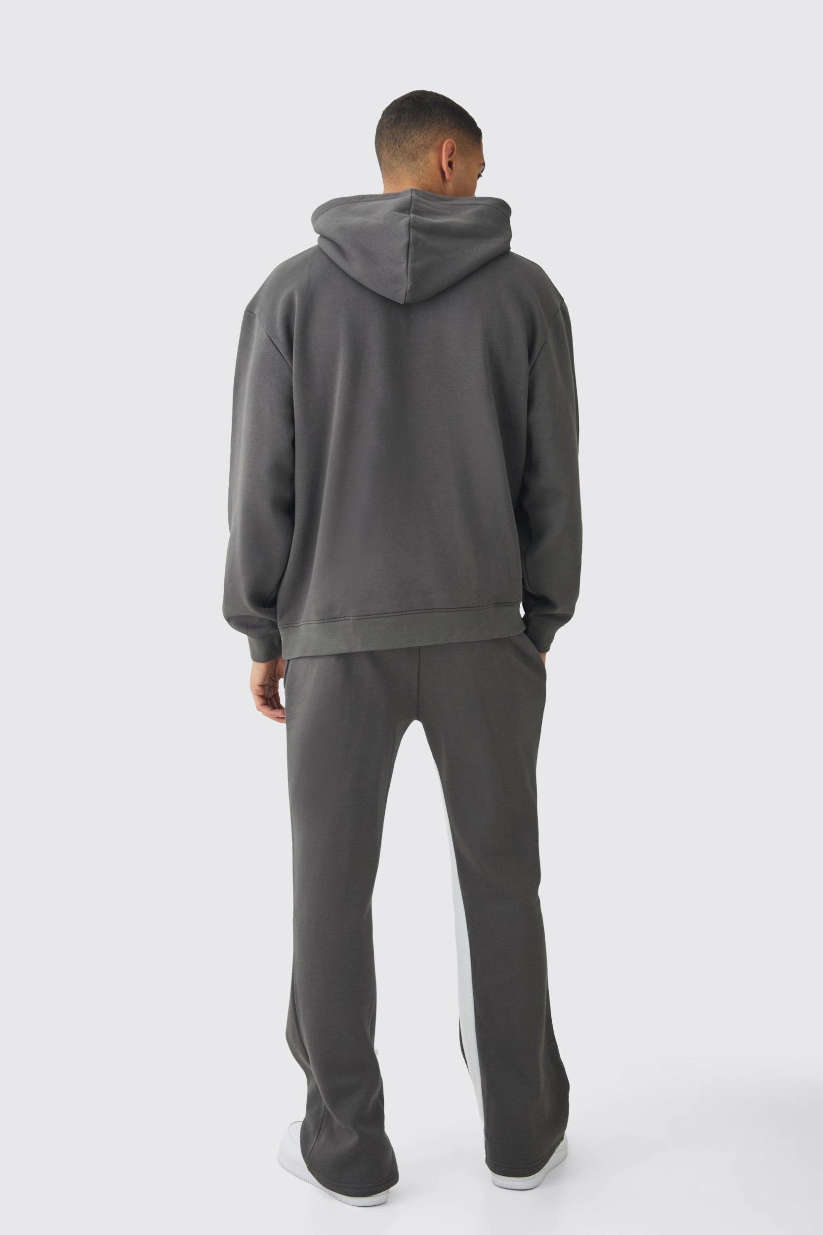 Oversized Limited Edition Extended Drawcords Hooded Tracksuit | boohooMAN USA Product Image
