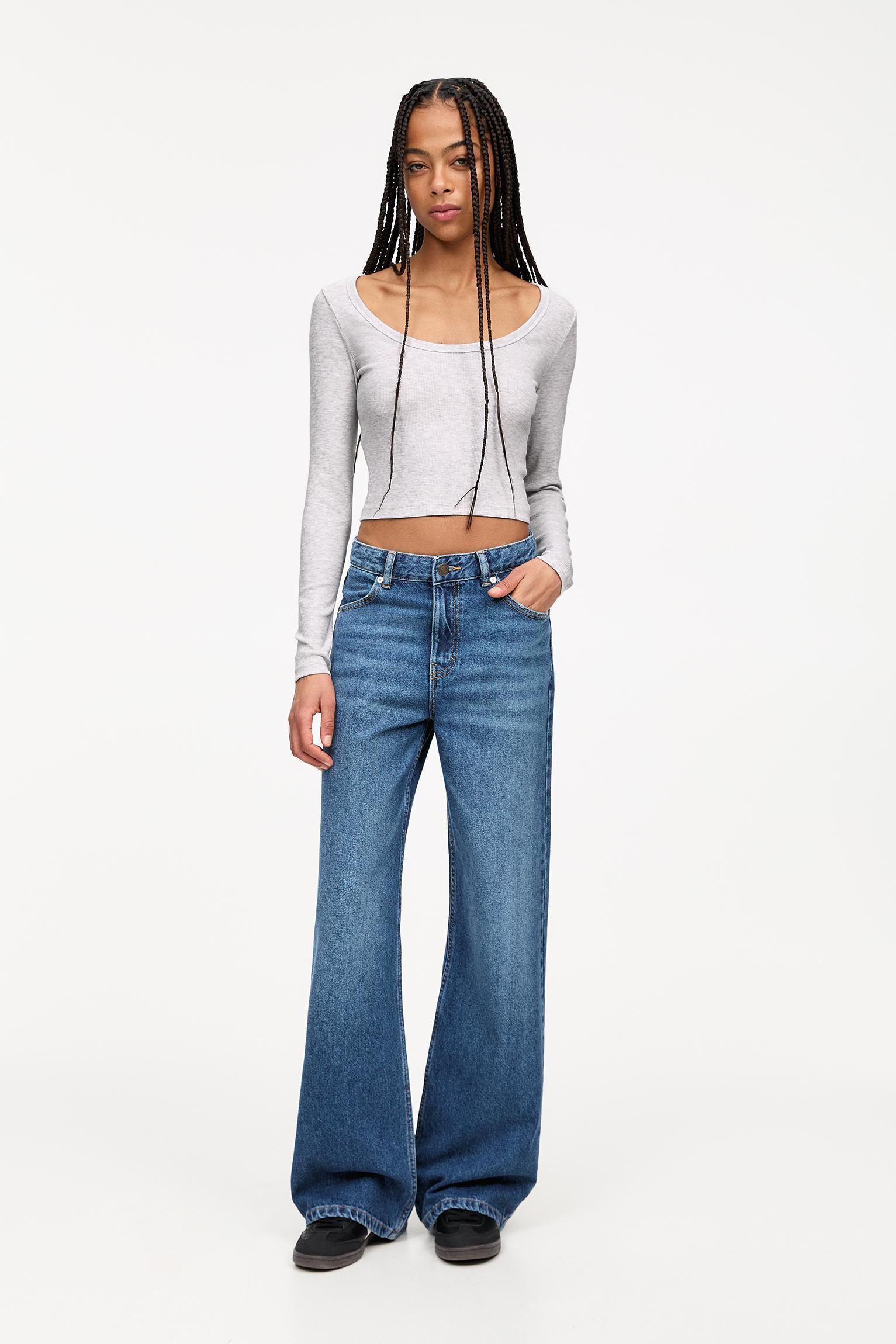 Ribbed long sleeve top Product Image