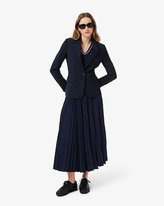 Long Pleated Elasticated Waist Skirt Product Image