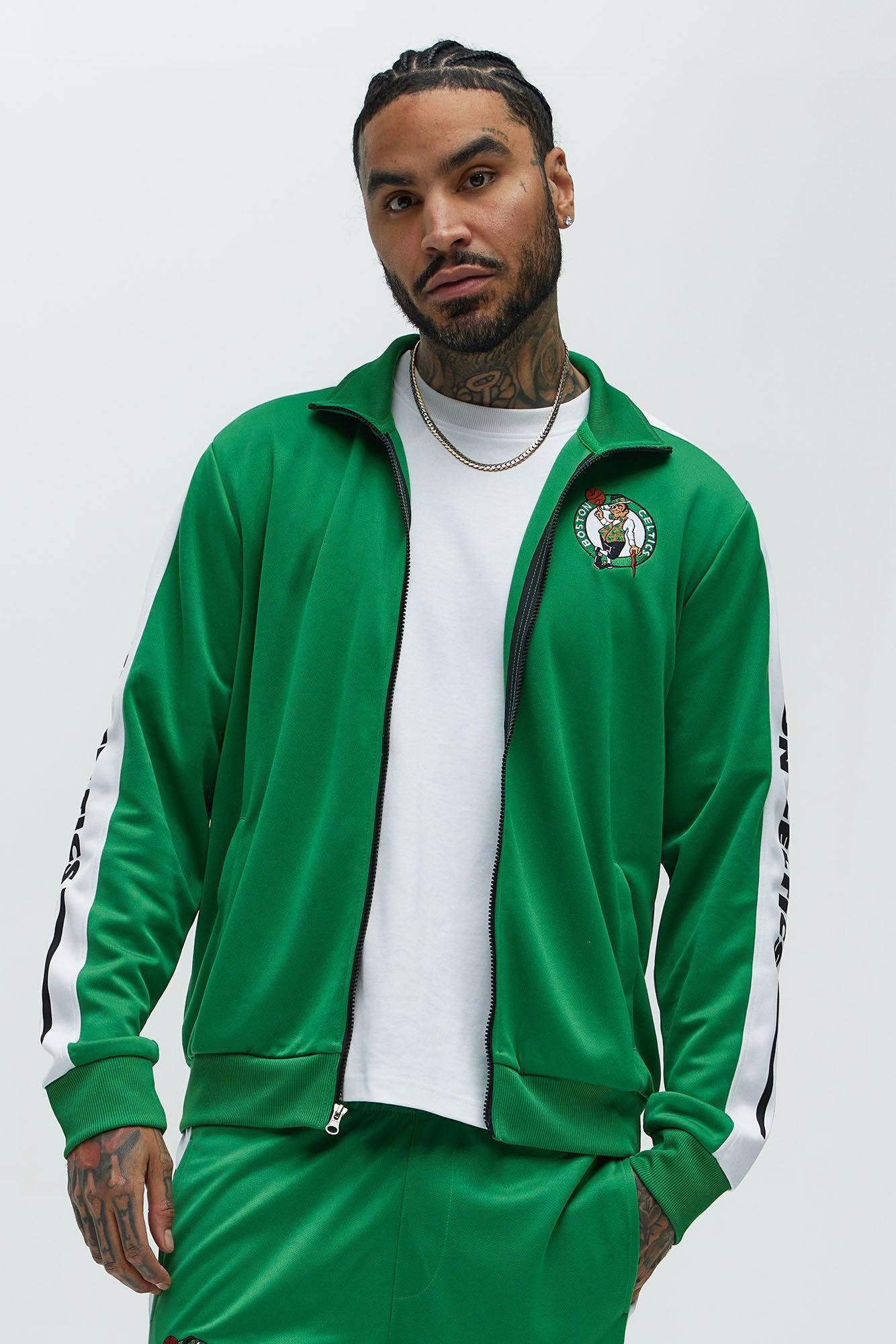 Celtics Stand By Track Jacket - Kelly Green Male Product Image
