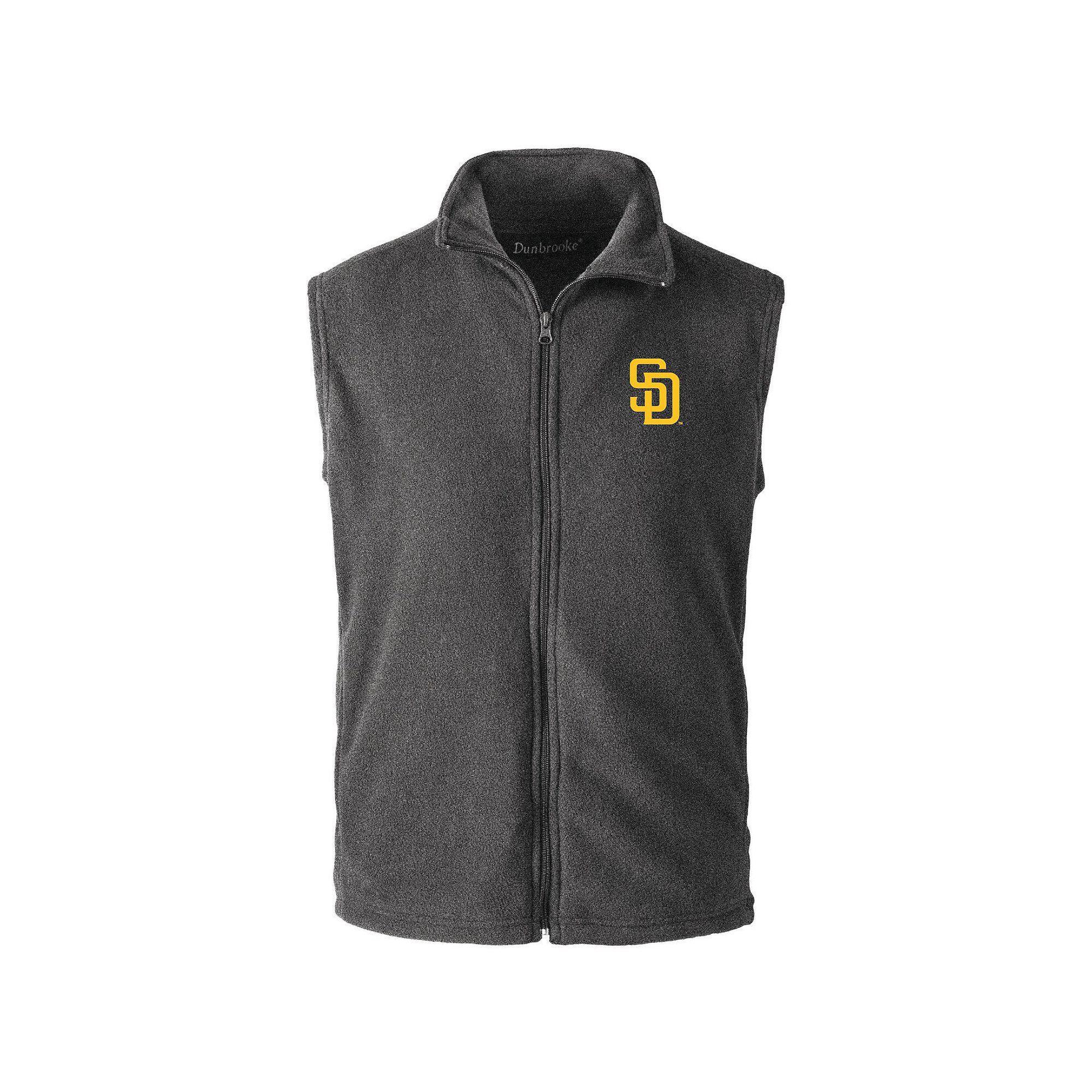 Men's Dunbrooke Gray San Diego Padres Houston Full-Zip Vest,  Product Image