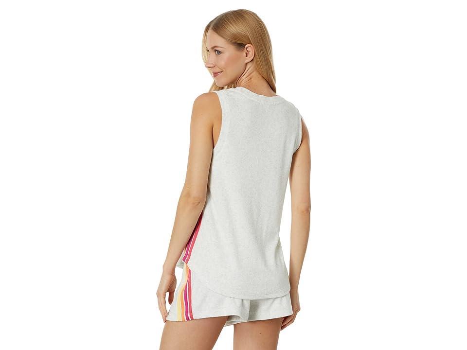 P.J. Salvage Sporty Stripe Tank (Heather Cloud) Women's Pajama Product Image