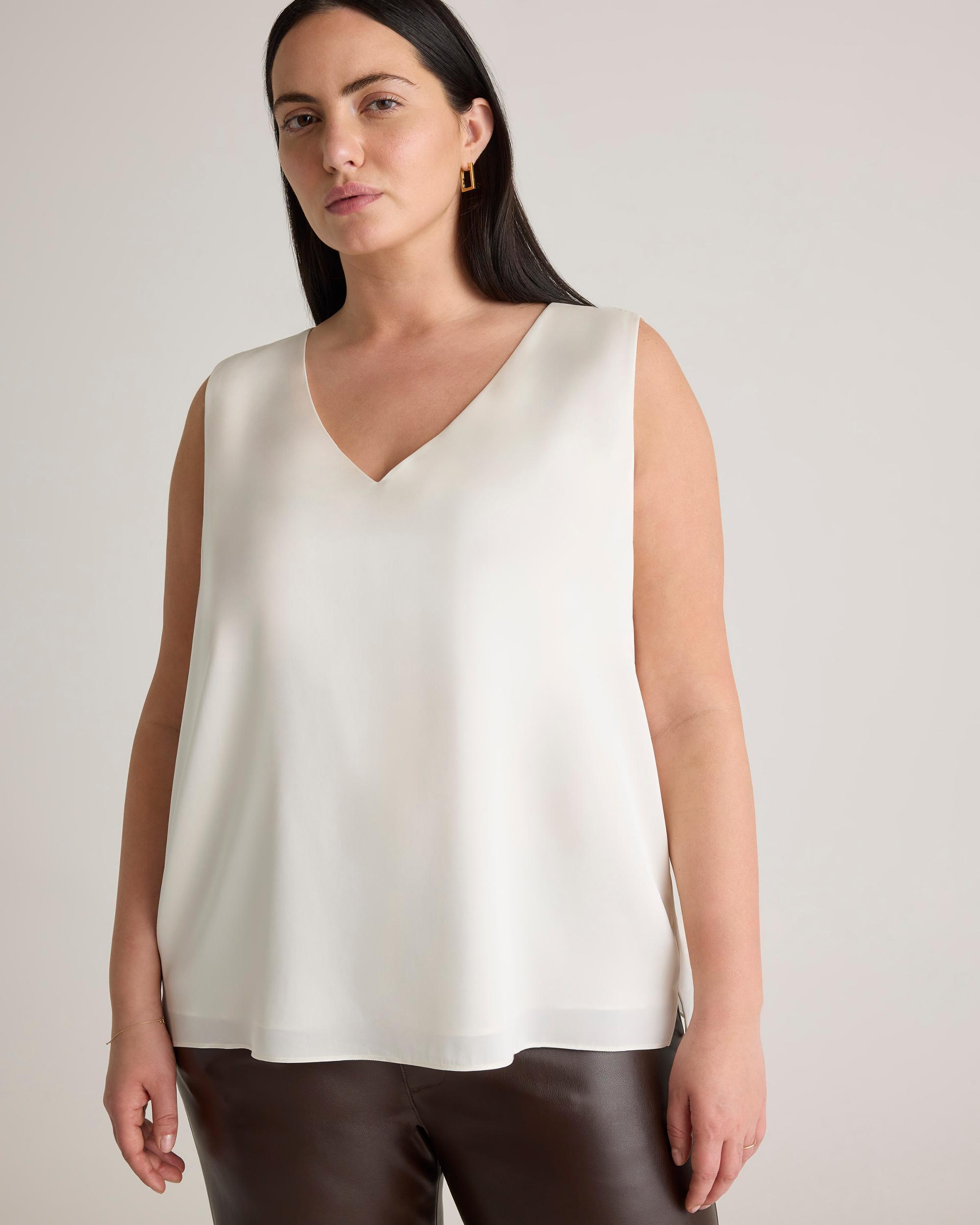 Quince | Women's Washable Stretch Silk Tank Top Product Image