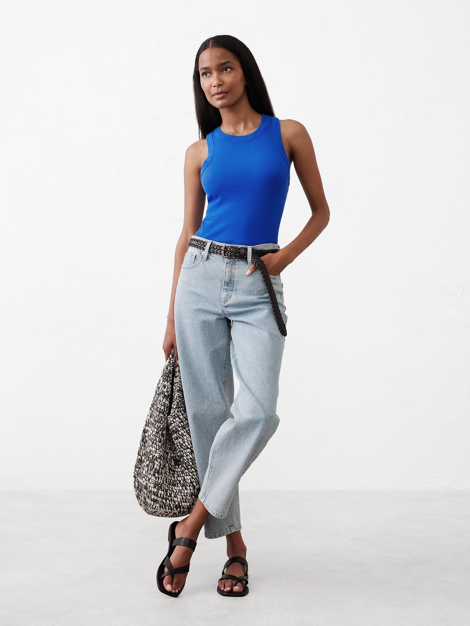 Ribbed Racer Tank Product Image