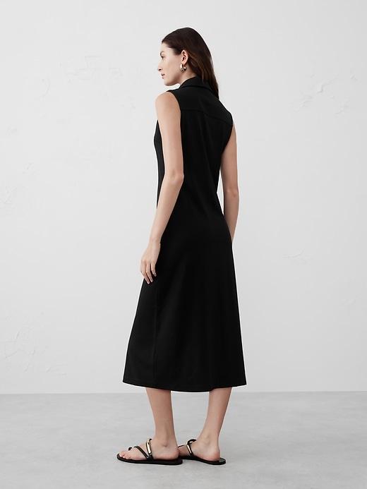 Button-Down Knit Shirtdress Product Image