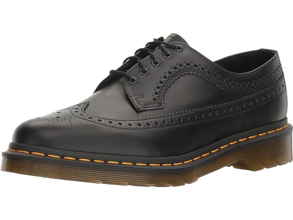 3989 Yellow Stitch Smooth Leather Brogue Shoes Product Image