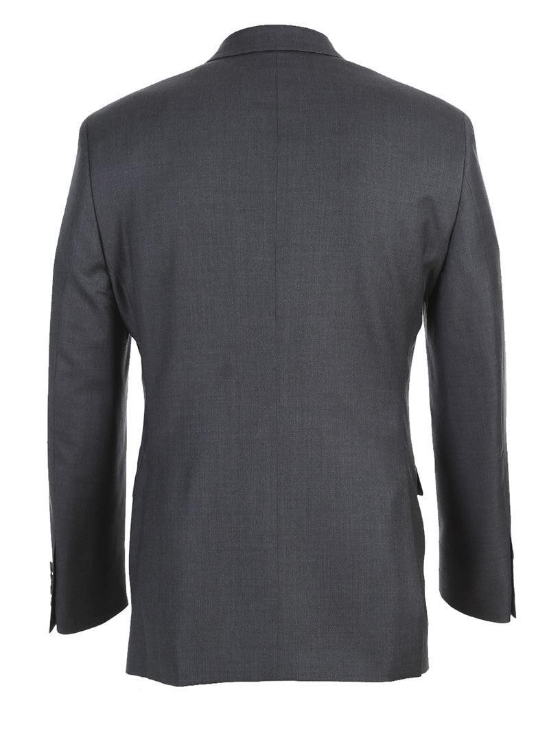 Half Canvas Wool Dress Suit Regular Fit 2 Piece in Gray Product Image